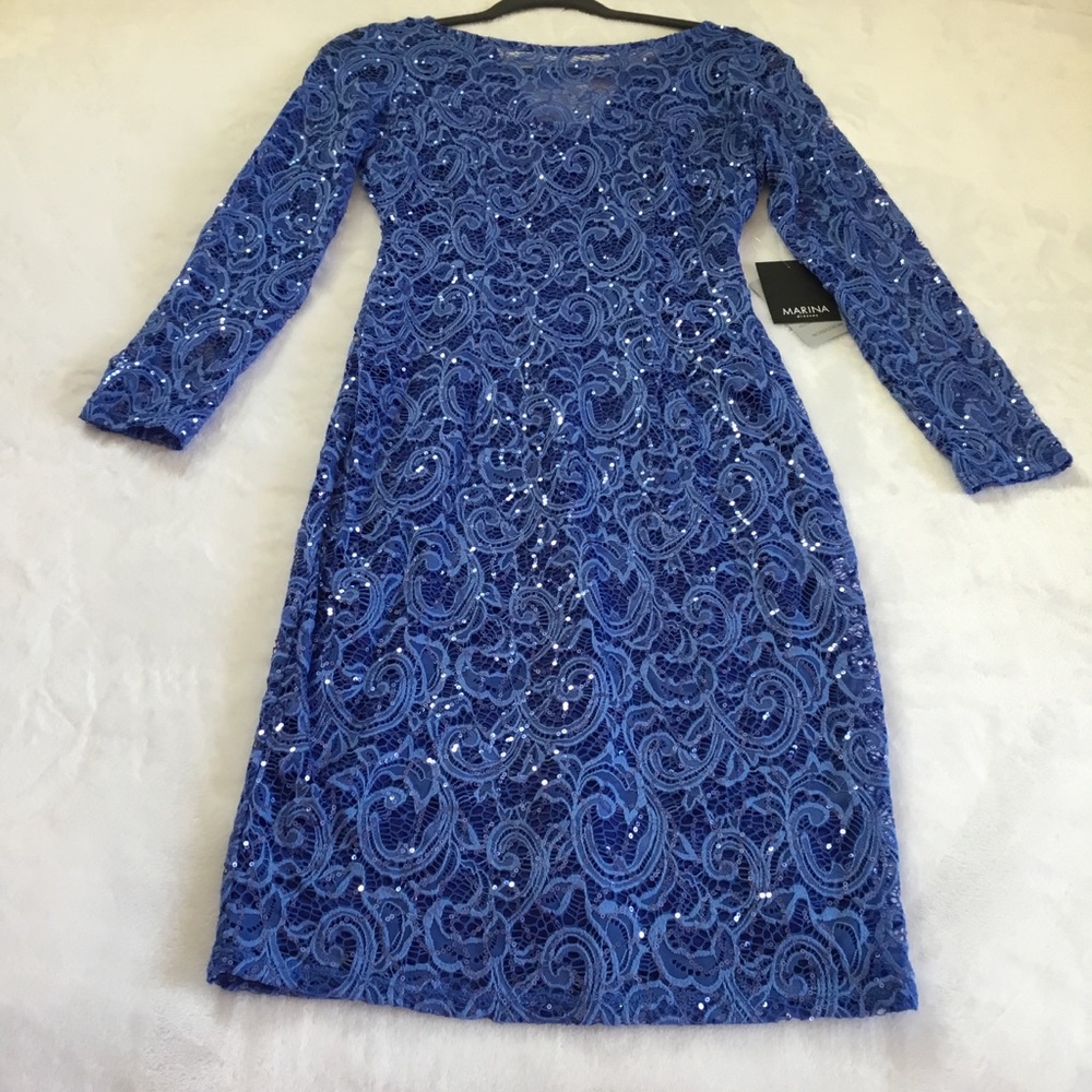 Marina Lace Dress Size 4 - Picture 4 of 5